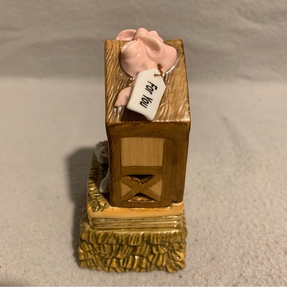 2000 Roman Inc Nativity Scene Holy Family Porcelain Trinket Box with Cross - Picture 6 of 9